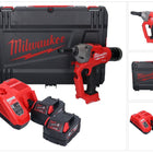 Remachadora ciega Milwaukee M18 ONEFPRT-402X batería 18 V 20 kN brushless + 2x batería 4.0 Ah + cargador + caja HD