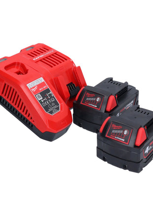 Remachadora ciega Milwaukee M18 ONEFPRT-402X batería 18 V 20 kN brushless + 2x batería 4.0 Ah + cargador + caja HD