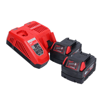 Remachadora ciega Milwaukee M18 ONEFPRT-402X batería 18 V 20 kN brushless + 2x batería 4.0 Ah + cargador + caja HD