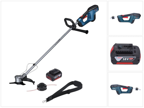 Bosch GFR 18V-23 Desbrozadora de batería profesional 18 V 230 mm sin escobillas + 1x batería 4,0 Ah - sin cargador