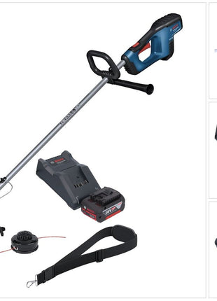 Bosch GFR 18V-23 Desbrozadora de batería profesional 18 V 230 mm sin escobillas + 1x batería 4,0 Ah + cargador