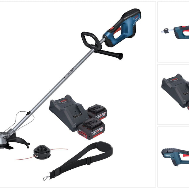 Bosch GFR 18V-23 Cortabordes profesional sin escobillas 18 V 230 mm + 2x batería 4,0 Ah + cargador