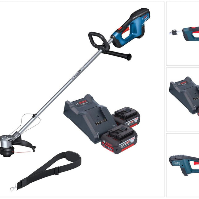 Bosch GRT 18V-33 Cortabordes profesional sin escobillas 18 V 330 mm + 2x batería 4,0 Ah + cargador