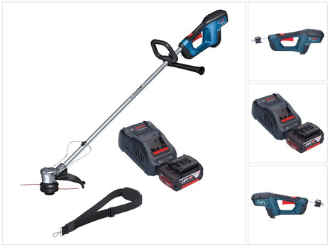 Coupe-bordures sans fil 18 V 330 mm Brushless + 1x batterie 5,0 Ah + chargeur Bosch GRT 18V-33 Professional