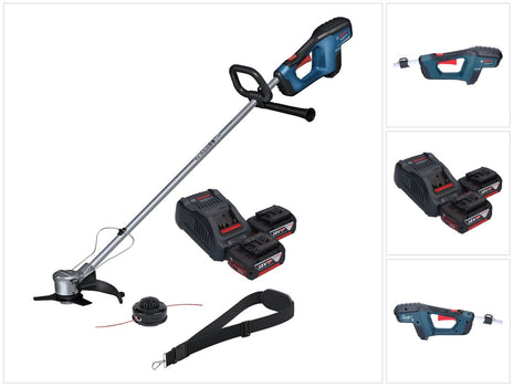 Bosch GFR 18V-23 Professional Débroussailleuse sans fil 18 V 230 mm Brushless + 2x batterie 5,0 Ah + chargeur