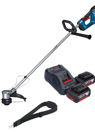 Bosch GRT 18V-33 Taille-bordures professionnel sans fil 18 V 330 mm sans balais + 2x batterie 5,0 Ah + kit chargeur