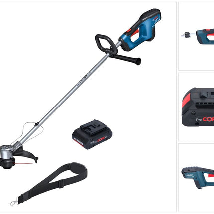 Coupe-bordures sans fil GRT 18V-33 Professional Bosch 18 V 330 mm Brushless + 1x batterie ProCORE 4,0 Ah - sans chargeur