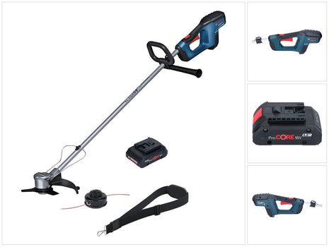 Bosch GFR 18V-23 Decespugliatore professionale a batteria senza spazzole da 18 V 230 mm + 1x batteria ProCORE da 4,0 Ah - senza caricabatterie