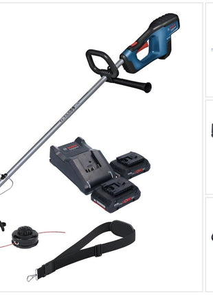 Bosch GFR 18V-23 Desbrozadora de batería profesional 18 V 230 mm sin escobillas + 2x batería ProCORE 4,0 Ah + cargador