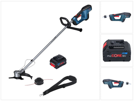 Bosch GFR 18V-23 Desbrozadora de batería profesional 18 V 230 mm sin escobillas + 1x batería ProCORE 8,0 Ah - sin cargador