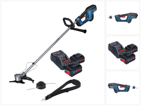 Bosch GFR 18V-23 Desbrozadora de batería profesional 18 V 230 mm sin escobillas + 2x batería ProCORE 8,0 Ah + cargador