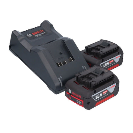 Soffiatore a batteria senza spazzole Bosch GBL 18V-750 Professional 18 V BITURBO + 2x batteria 4,0 Ah + caricabatterie