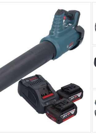 Bosch GBL 18V-750 Professional Souffleur sans fil 18 V BITURBO Brushless + 2x batterie 5,0 Ah + chargeur