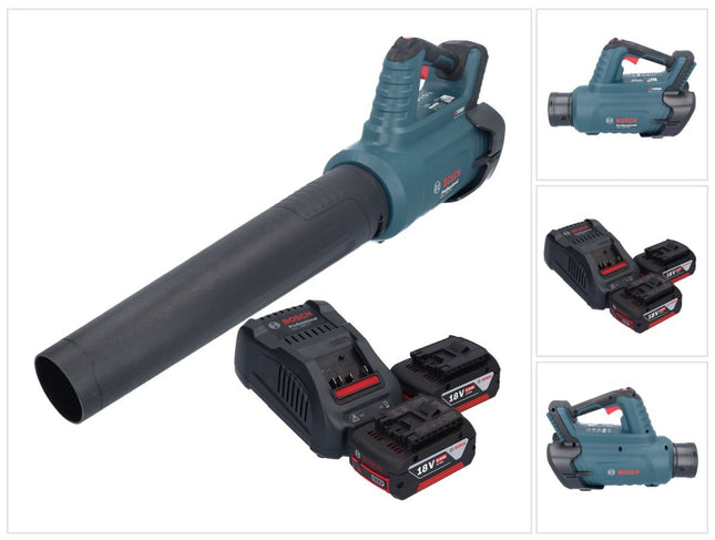 Bosch GBL 18V-750 Professional cordless blower 18 V BITURBO Brushless + 2x rechargeable battery 5.0 Ah + charger