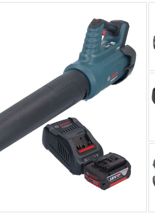 Bosch GBL 18V-750 Professional Akku Gebläse 18 V BITURBO Brushless + 1x Akku 6,0 Ah + Ladegerät