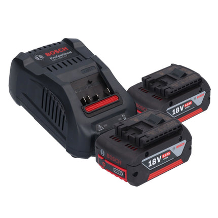Soplador a batería Bosch GBL 18V-750 Professional 18 V BITURBO sin escobillas + 2x baterías 6,0 Ah + cargador