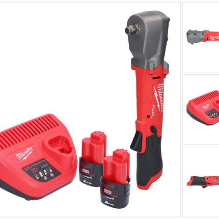 Milwaukee M12 FRAIWF12-202 akumulatorowy klucz udarowy 12 V 1/2" 270 Nm bezszczotkowy + 2x akumulator 2,0 Ah + ładowarka