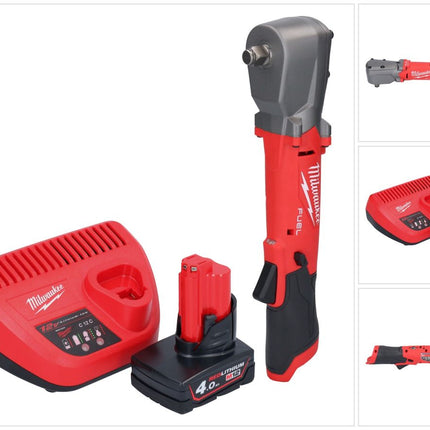 Milwaukee M12 FRAIWF12-401 llave de impacto angular a batería 12 V 1/2" 270 Nm sin escobillas + 1x batería 4,0 Ah + cargador