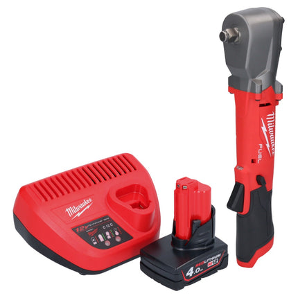 Milwaukee M12 FRAIWF12-401 llave de impacto angular a batería 12 V 1/2" 270 Nm sin escobillas + 1x batería 4,0 Ah + cargador