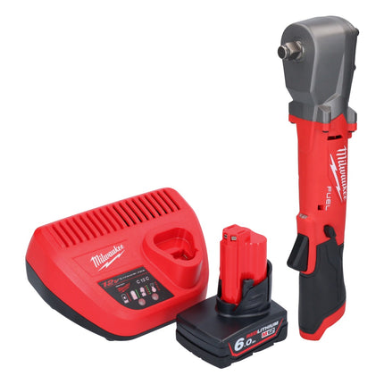 Milwaukee M12 FRAIWF12-601 llave de impacto angular a batería 12 V 1/2" 270 Nm sin escobillas + 1x batería 6,0 Ah + cargador