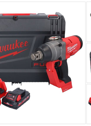 Milwaukee M18 ONEFHIWF1-301X Akku Schlagschrauber 18 V 2033 Nm 1″ Brushless + 1x Akku 3,0 Ah + Ladegerät + HD Box