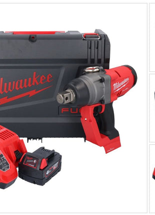 Milwaukee M18 ONEFHIWF1-401X akumulatorowy klucz udarowy 18 V 2033 Nm 1″ bezszczotkowy + 1x akumulator 4,0 Ah + ładowarka + pudełko HD