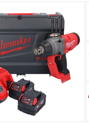 Milwaukee M18 ONEFHIWF1-402X Akku Schlagschrauber 18 V 2033 Nm 1″ Brushless + 2x Akku 4,0 Ah + Ladegerät + HD Box