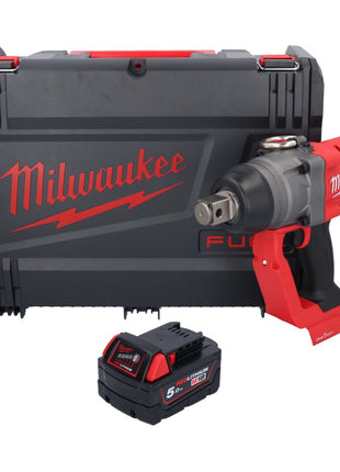 Milwaukee M18 ONEFHIWF1-501X Akumulatorowy klucz udarowy 18 V 2033 Nm 1″ bezszczotkowy + 1x akumulator 5,0 Ah + skrzynka HD - bez ładowarki