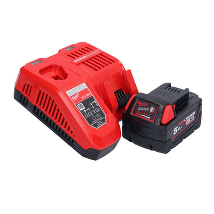 Llave de impacto inalámbrica Milwaukee M18 ONEFHIWF1-501X 18 V 2033 Nm 1″ sin escobillas + 1x batería 5,0 Ah + cargador + caja HD