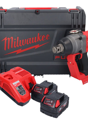 Clé à chocs sans fil Milwaukee M18 ONEFHIWF1-502X 18 V 2033 Nm 1″ brushless + 2x batterie 5,0 Ah + chargeur + boîtier HD