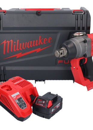 Clé à chocs sans fil Milwaukee M18 ONEFHIWF1-601X 18 V 2033 Nm 1″ brushless + 1x batterie 6,0 Ah + chargeur + boîtier HD