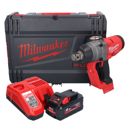 Milwaukee M18 ONEFHIWF1-801X Llave de impacto sin cable 18 V 2033 Nm 1 Brushless + 1x batería 8.0 Ah + cargador + HD Box
