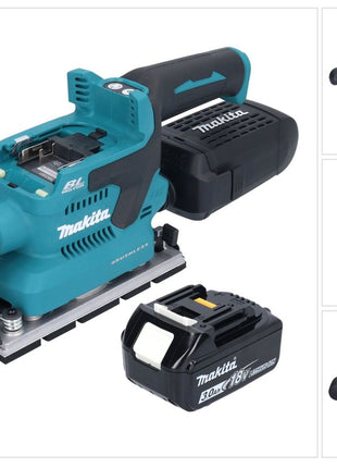 Makita DBO 381 F1U Akumulatorowa szlifierka oscylacyjna 18 V 93 x 185 mm bezszczotkowa + 1x akumulator 3,0 Ah - bez ładowarki