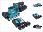 Makita DBO 381 RFU Ponceuse vibrante sans fil 18 V 93 x 185 mm Brushless + 2x batterie 3,0 Ah + chargeur