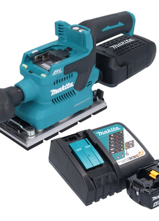 Makita DBO 381 RM1U Akumulatorowa szlifierka oscylacyjna 18 V 93 x 185 mm bezszczotkowa + 1x akumulator 4,0 Ah + ładowarka