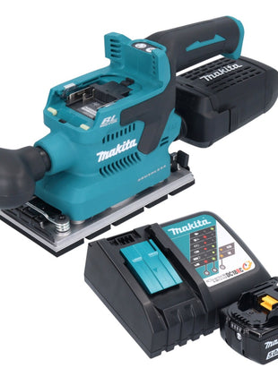 Makita DBO 381 RT1U Akku Schwingschleifer 18 V 93 x 185 mm Brushless + 1x Akku 5,0 Ah + Ladegerät