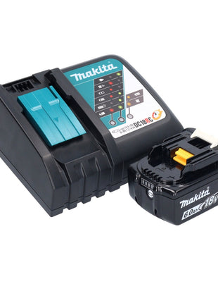 Lijadora orbital a batería Makita DBO 381 RG1U 18 V 93 x 185 mm sin escobillas + 1x batería 6,0 Ah + cargador