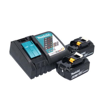 Lijadora vibratoria sin cable Makita DBO 381 RGU 18 V 93 x 185 mm + 2x batería 6,0 Ah + cargador