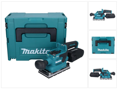 Makita DBO 381 ZJU Ponceuse vibrante sans fil 18 V 93 x 185 mm Brushless + Makpac - sans batterie, sans chargeur