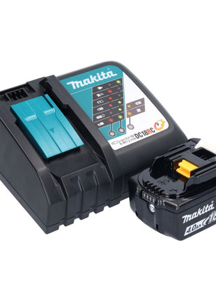 Makita DBO 381 RM1JU Akumulatorowa szlifierka oscylacyjna 18 V 93 x 185 mm bezszczotkowa + 1x akumulator 4,0 Ah + ładowarka + Makpac