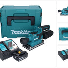 Makita DBO 381 RT1JU 18 V 93 x 185 mm Levigatrice vibrante a batteria senza spazzole + 1x batteria 5,0 Ah + caricabatterie + Makpac
