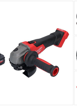 Milwaukee M18 FSAG125X-301 Akumulatorowa szlifierka kątowa 18 V 125 mm bezszczotkowa + 1x akumulator 3,0 Ah - bez ładowarki