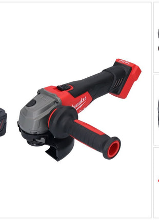 Amoladora angular a batería Milwaukee M18 FSAG125X-401 18 V 125 mm sin escobillas + 1x batería 4,0 Ah - sin cargador