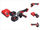 Amoladora angular a batería Milwaukee M18 FSAG125X-402 18 V 125 mm sin escobillas + 2x baterías 4,0 Ah + cargador