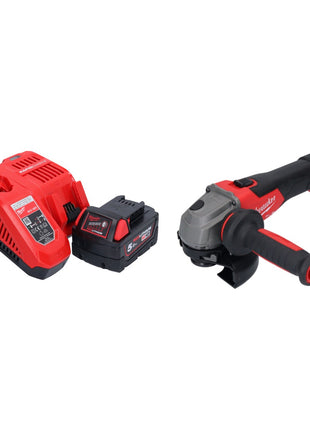 Amoladora angular a batería Milwaukee M18 FSAG125X-501 18 V 125 mm sin escobillas + 1x batería 5,0 Ah + cargador