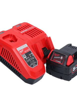 Amoladora angular a batería Milwaukee M18 FSAG125X-501 18 V 125 mm sin escobillas + 1x batería 5,0 Ah + cargador