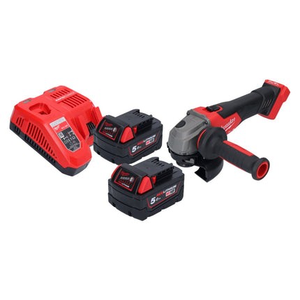 Milwaukee M18 FSAG125X-502 Cordless angle grinder 18 V 125 mm brushless + 2x battery 5.0 Ah + charger