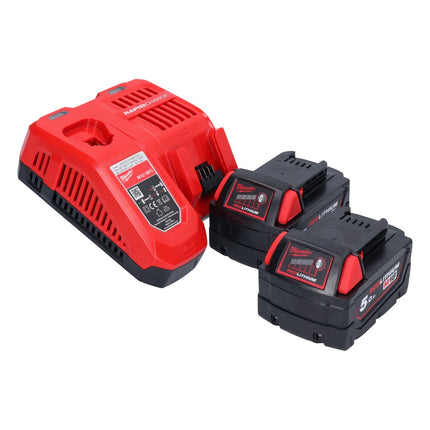 Milwaukee M18 FSAG125X-502 Cordless angle grinder 18 V 125 mm brushless + 2x battery 5.0 Ah + charger