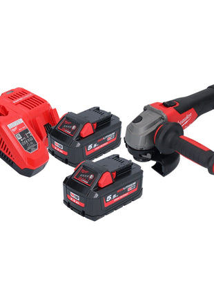 Milwaukee M18 FSAG125X-552 Akumulatorowa szlifierka kątowa 18 V 125 mm bezszczotkowa + 2x akumulator 5,5 Ah + ładowarka