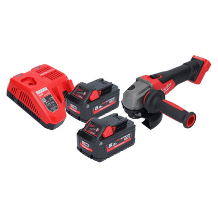 Milwaukee M18 FSAG125X-552 Cordless angle grinder 18 V 125 mm brushless + 2x battery 5.5 Ah + charger